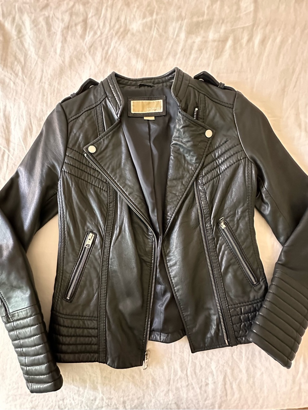 Michael Kors - Genuine Leather Moto Jacket (size XS)